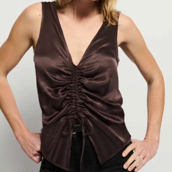 NWT Nation LTD Brown Coffee Nyra Tank (Size XS) - Picture 2 of 8